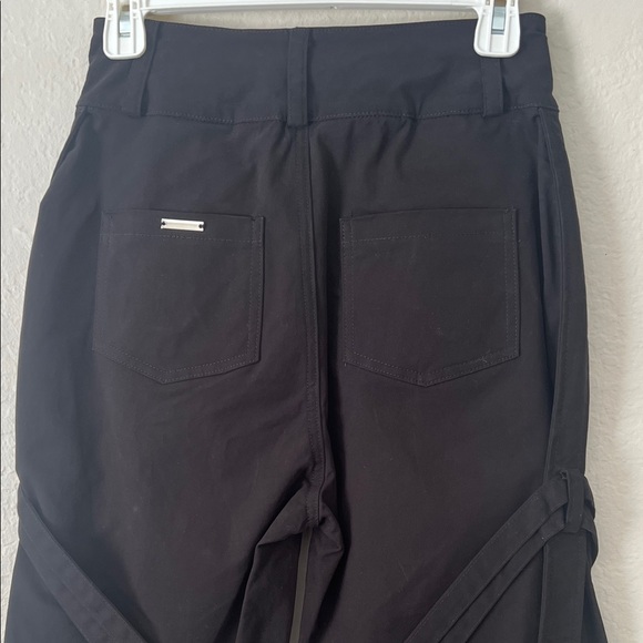NWT MANIERE DE VOIR Carpenter Cargo Trousers Black Pants in Size 4 - Picture 9 of 16